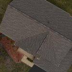 overhead view of replaced roof after storm damage