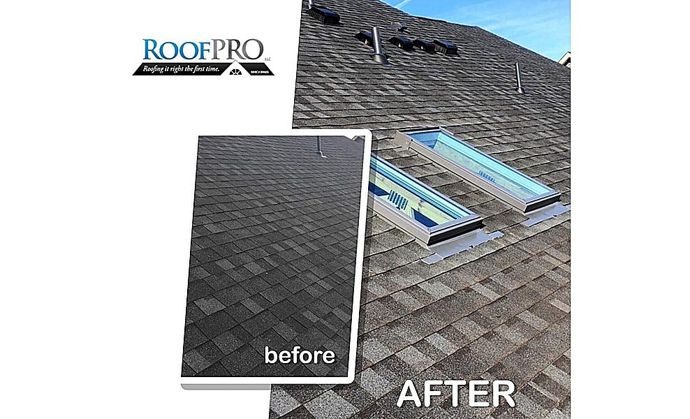 before and after skylight replacement in millersville MD