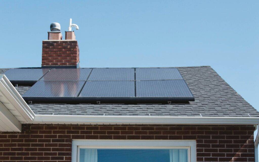 shingle roof in maryland with solar panels