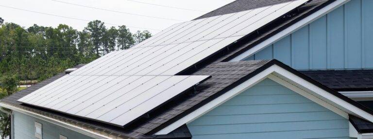 solar panels light blue house annapolis